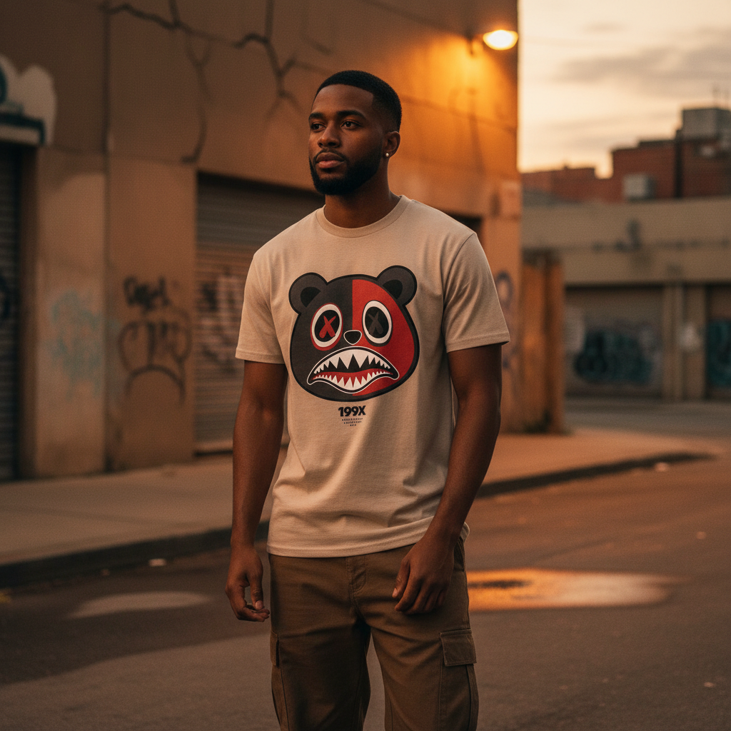 199X Bear Short Sleeve Graphic Tee