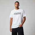 Amiri Minimalistic White Graphic Tee