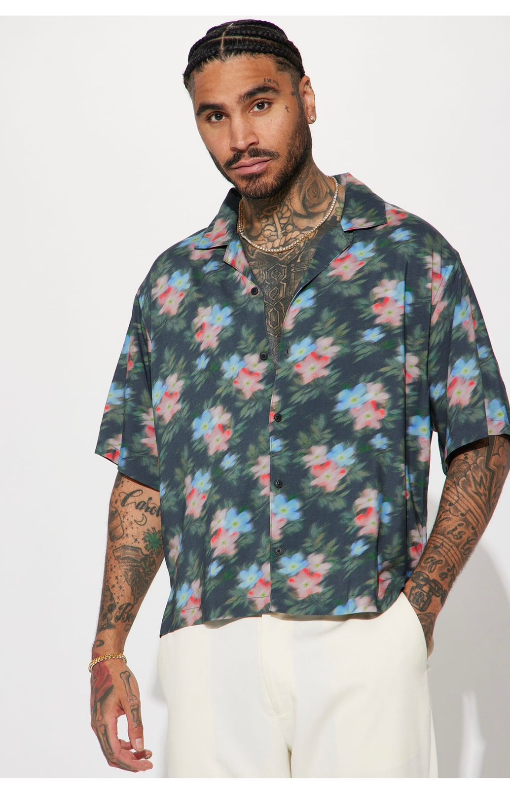 Surf Blury Floral Shirt