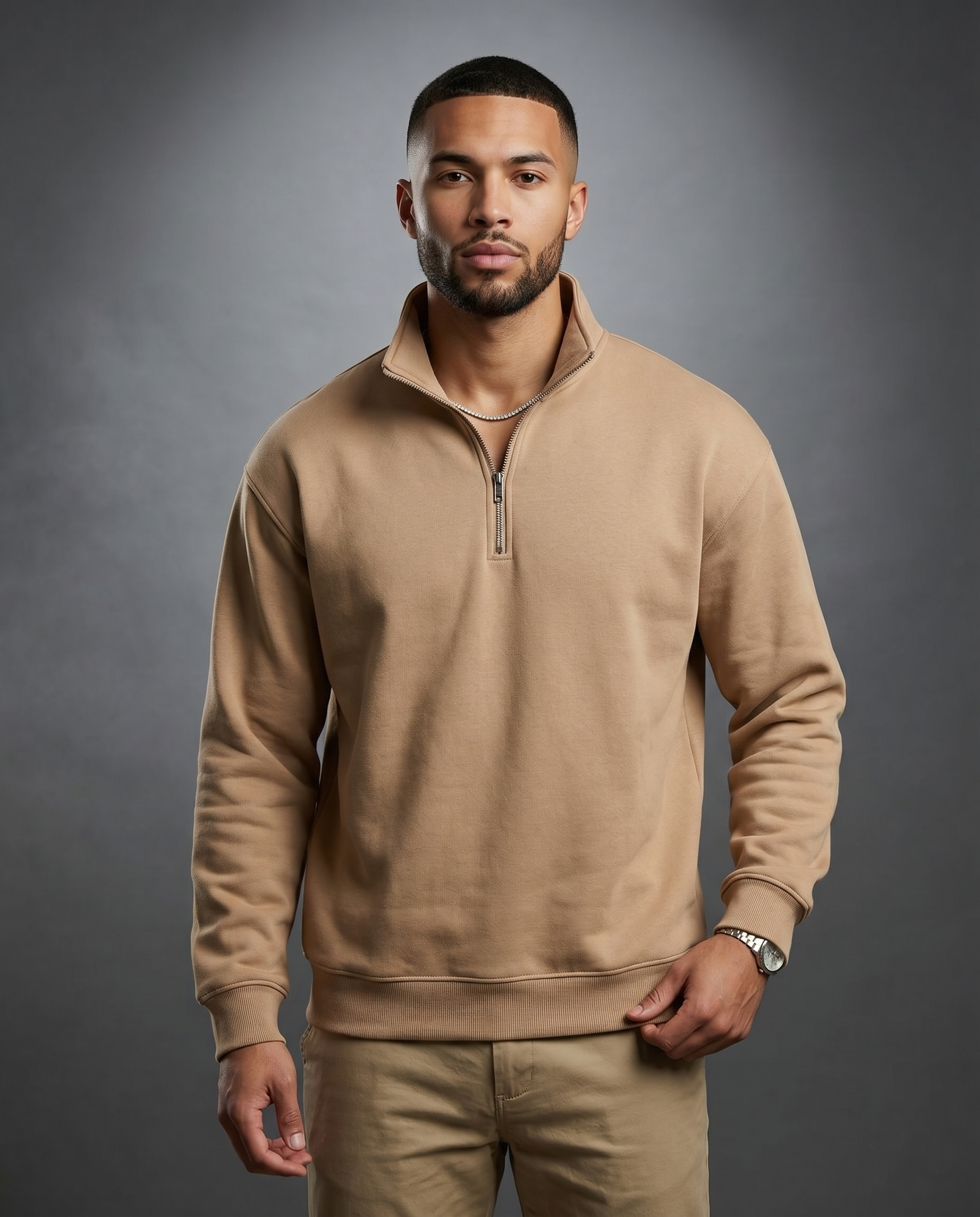 Quarter Zip Minimalistic Jacket