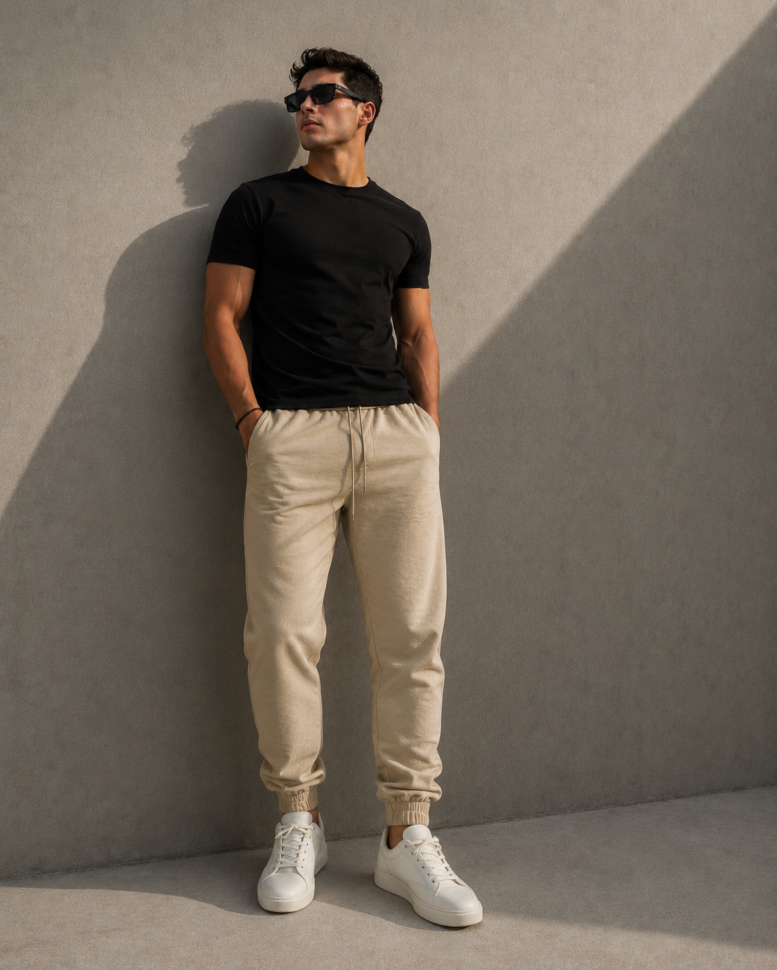 Men's Khaki Joggers