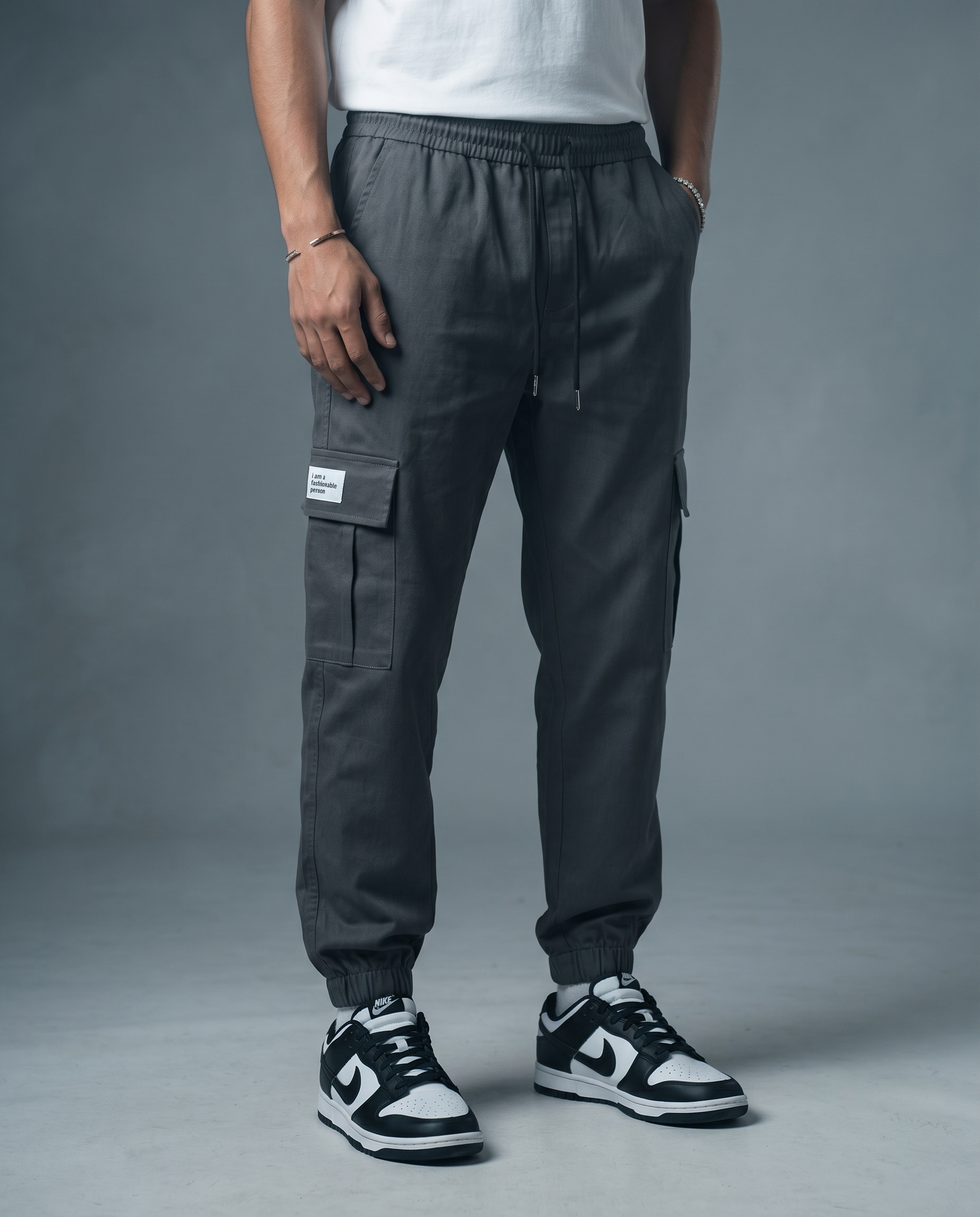 Straight Fit Cargo Joggers