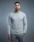 Light Grey Long Sleeve Ribbed Shirt