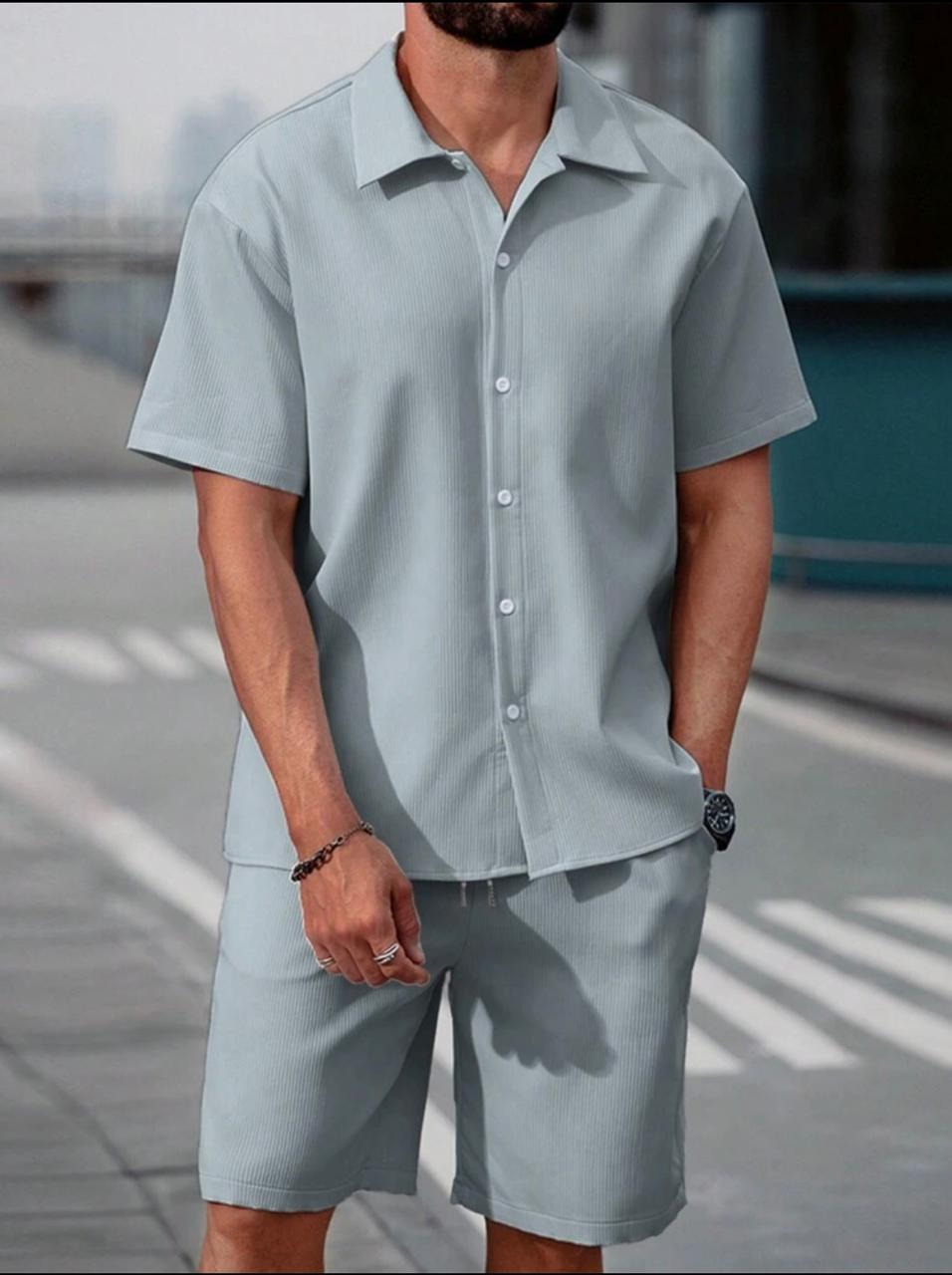 Dusty Blue Casual Matching Set