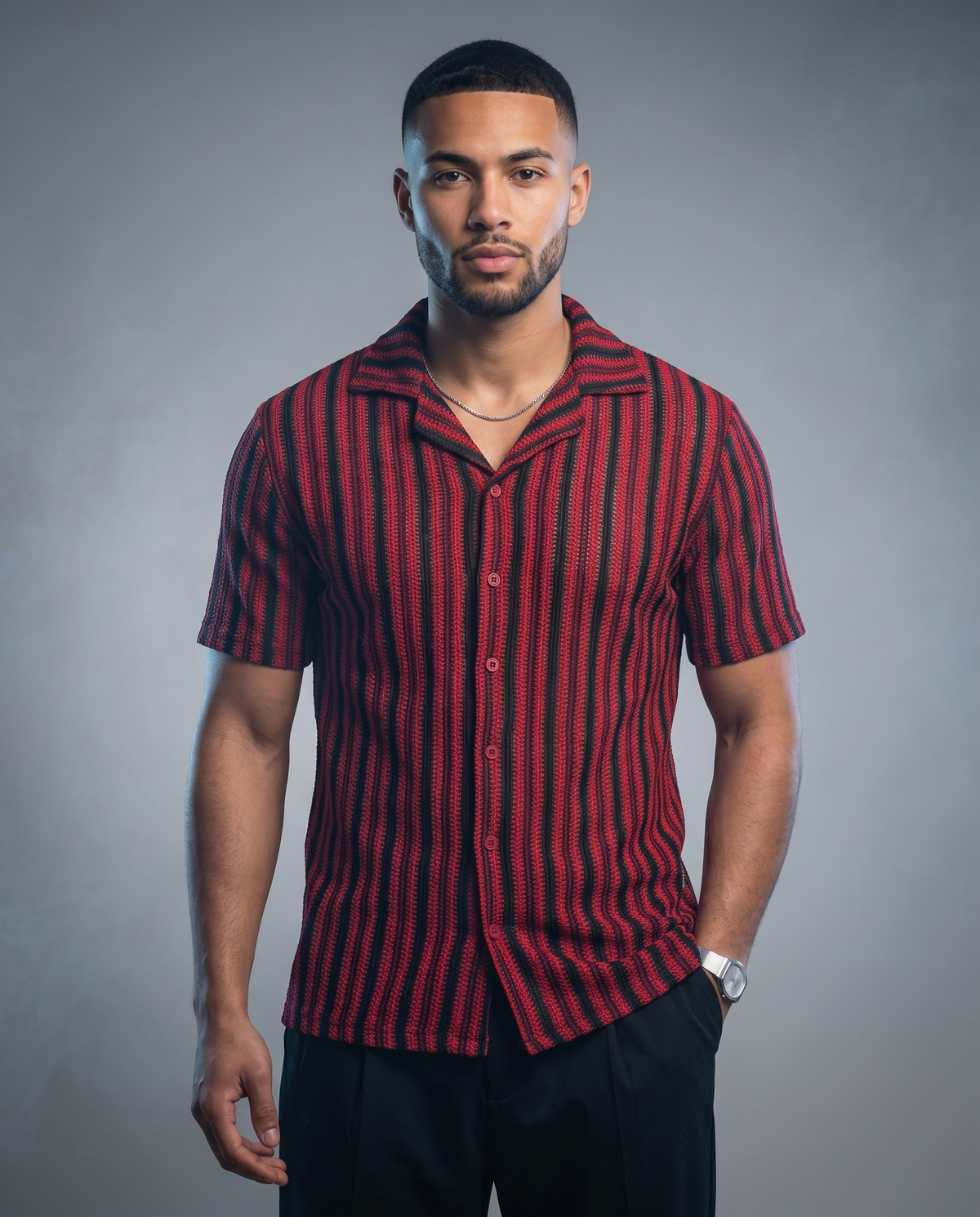 Knitted Textured Shirt